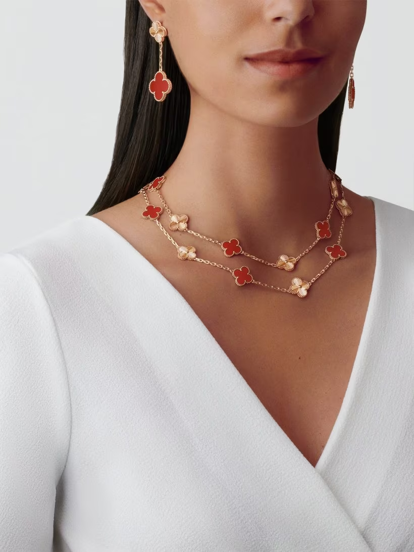 Langes Collier Vintage Alhambra, 20 Motive